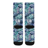 Shell design pattern Crew Socks
