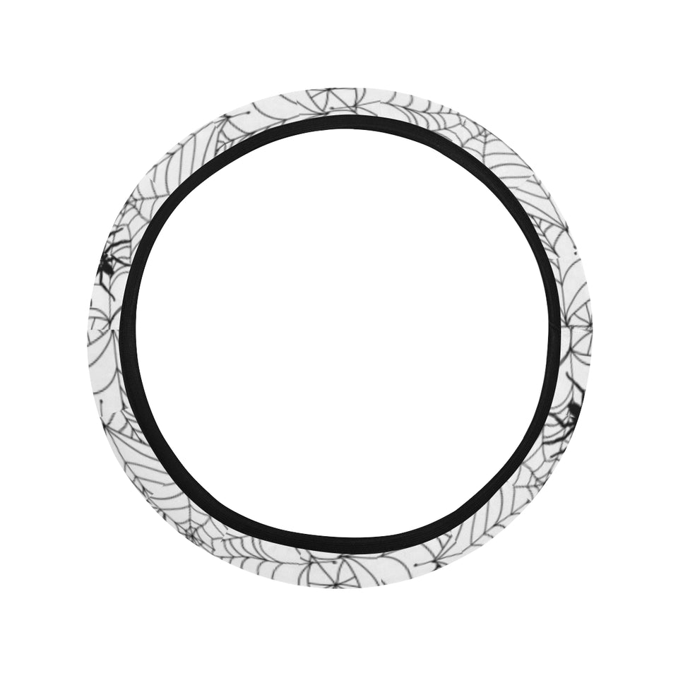 Spider web cobweb pattern Car Steering Wheel Cover