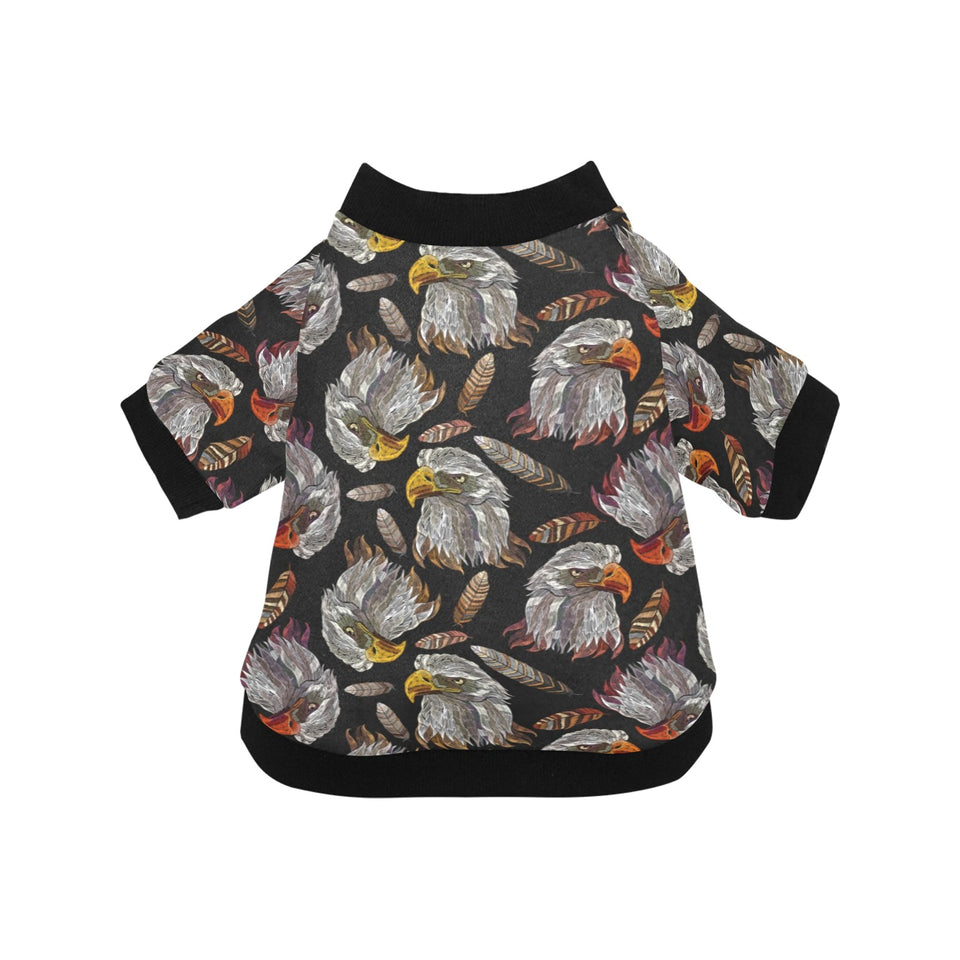 Eagle Pattern Print Design 05 All Over Print Pet Dog Round Neck Fuzzy Shirt