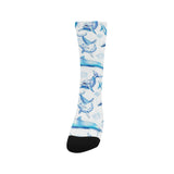 Watercolor dolphin pattern Crew Socks
