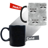 Cute raccoons leaves dot Morphing Mug Heat Changing Mug