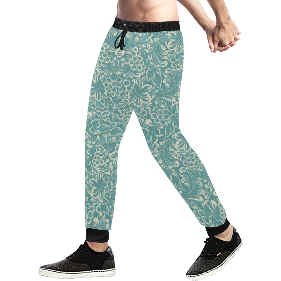 Classic Hand drawn Grape pattern Unisex Casual Sweatpants