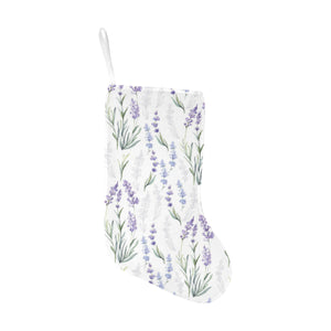 Hand painting Watercolor Lavender Christmas Stocking