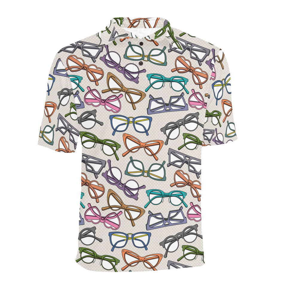 Sun Glasses Pattern Print Design 01 Men's All Over Print Polo Shirt