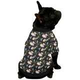 Hummingbird Pattern Print Design 03 All Over Print Pet Dog Round Neck Fuzzy Shirt