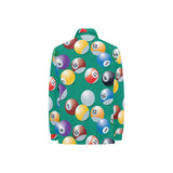 Billiard Ball Pattern Print Design 01 Women's Long Sleeve Polo Shirt