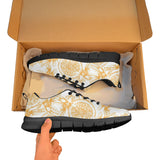 hand drawn orange fruit pattern Women's Sneaker Shoes