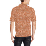 Brick Printed Pattern Print Design 02 Men's All Over Print Polo Shirt