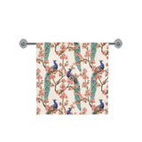 Peacock tropical flower pattern Bath Towel