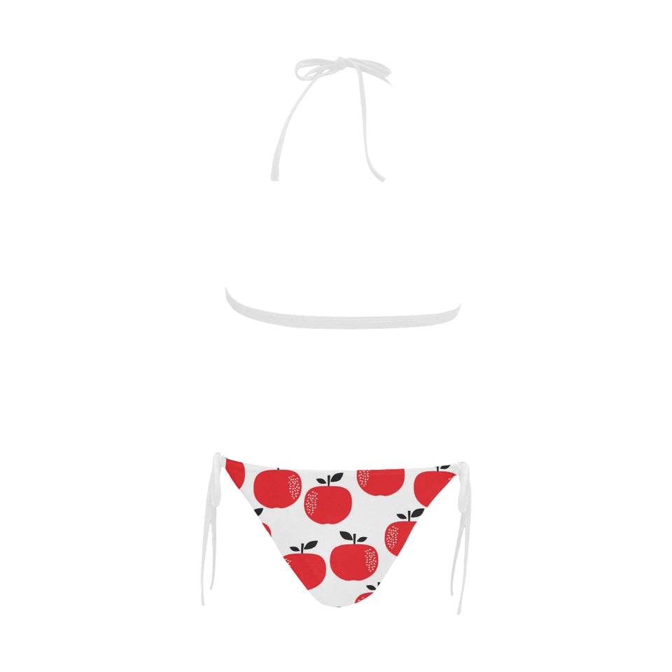 red apples white background Sexy Bikinis Two-Piece Swimsuits