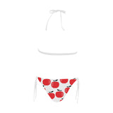 red apples white background Sexy Bikinis Two-Piece Swimsuits