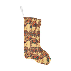 Camel polynesian tribal design pattern Christmas Stocking