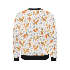 cute tribal fox pattern Men's Crew Neck Sweatshirt