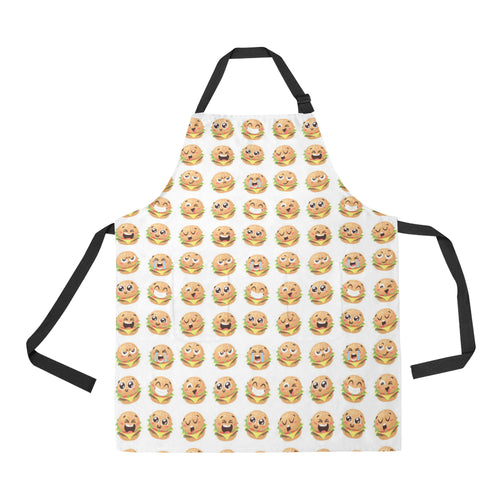 Hamburger Pattern Print Design 04 All Over Print Adjustable Apron