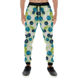 blueberry flower pattern Unisex Casual Sweatpants