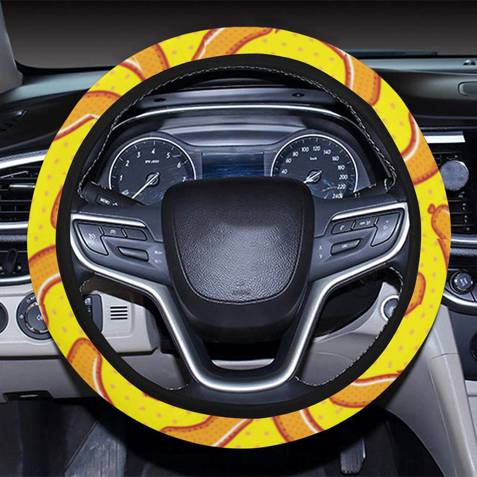 Sausage Pattern Print Design 01 Car Steering Wheel Cover