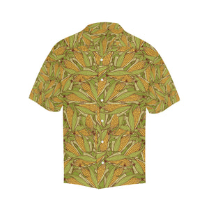 Corn Pattern Print Design 01 Men's All Over Print Hawaiian Shirt (Model T58)