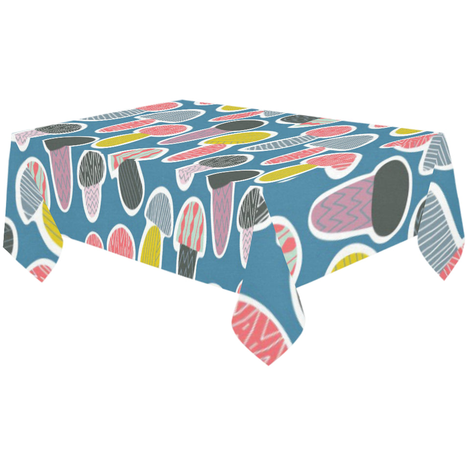 Colorful mushroom design pattern Tablecloth