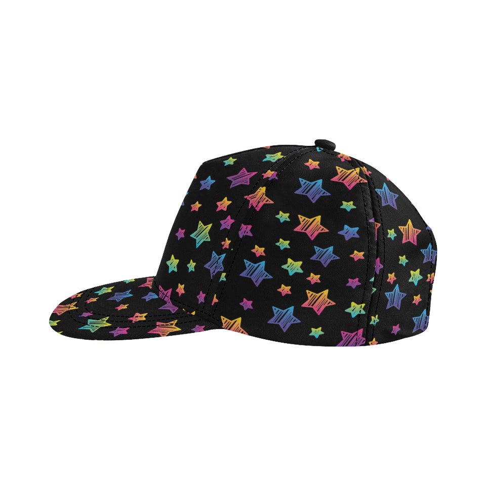 Colorful star pattern All Over Print Snapback Cap