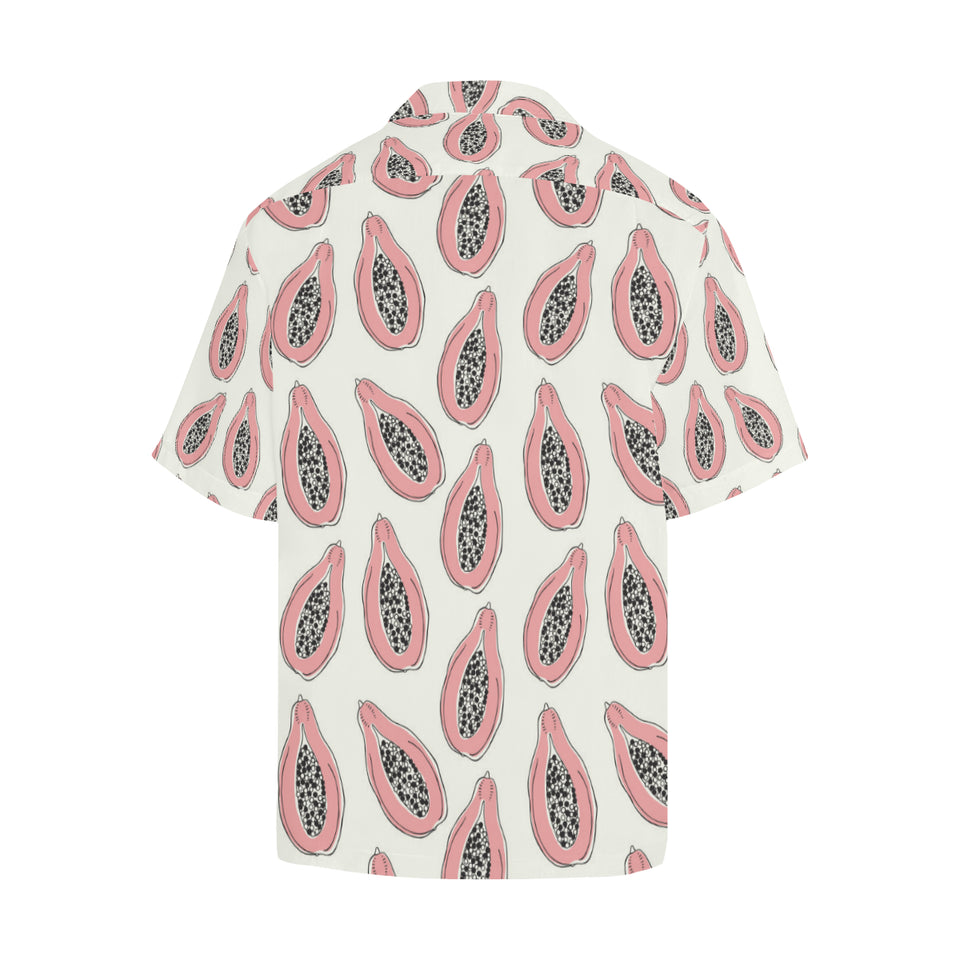 papaya pattern Men's All Over Print Hawaiian Shirt