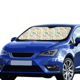 Tennis Pattern Print Design 03 Car Sun Shade