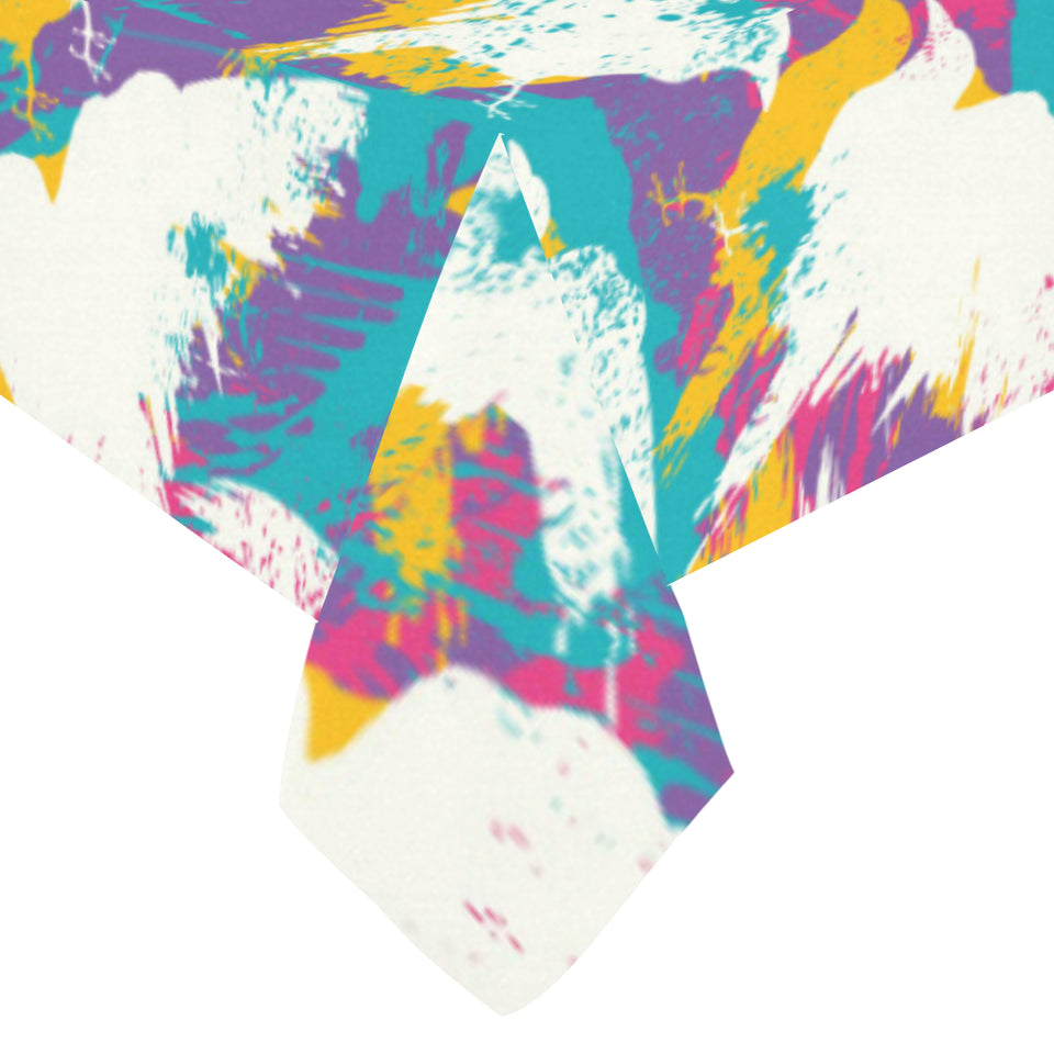 Colorful crow illustration pattern Tablecloth