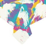 Colorful crow illustration pattern Tablecloth