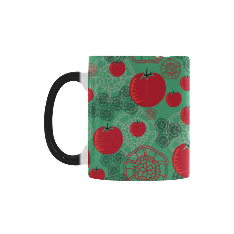 Tomato design pattern Morphing Mug Heat Changing Mug