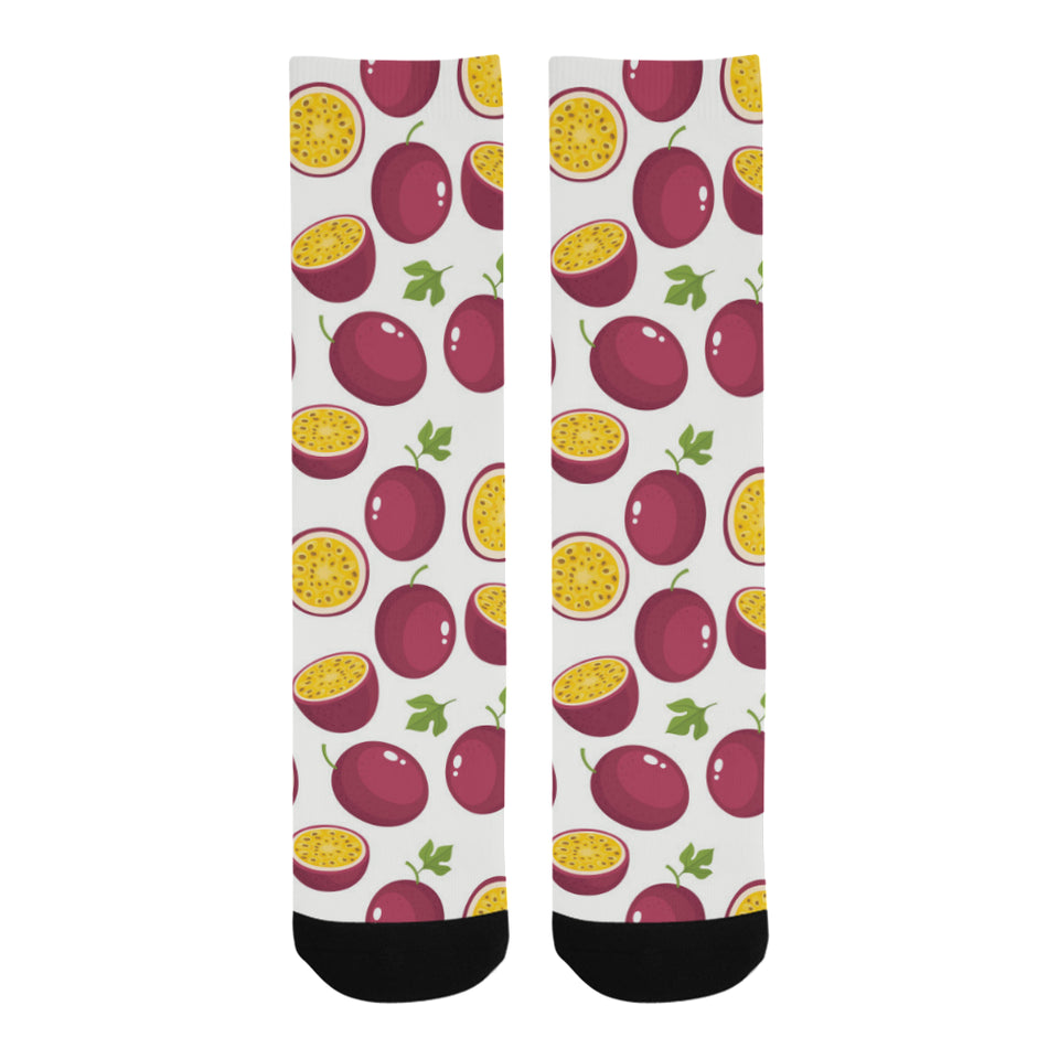 Passion fruit design pattern Crew Socks