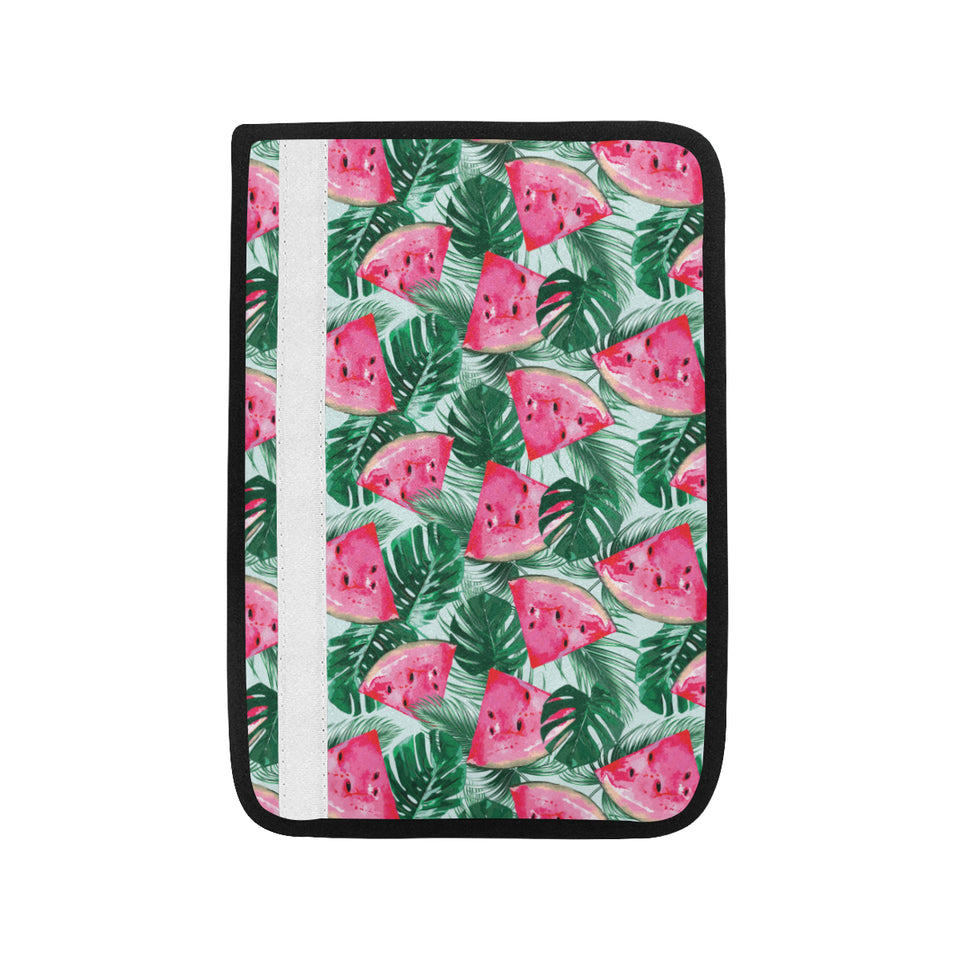 Watermelons tropical palm leaves pattern Car Seat Belt Cover