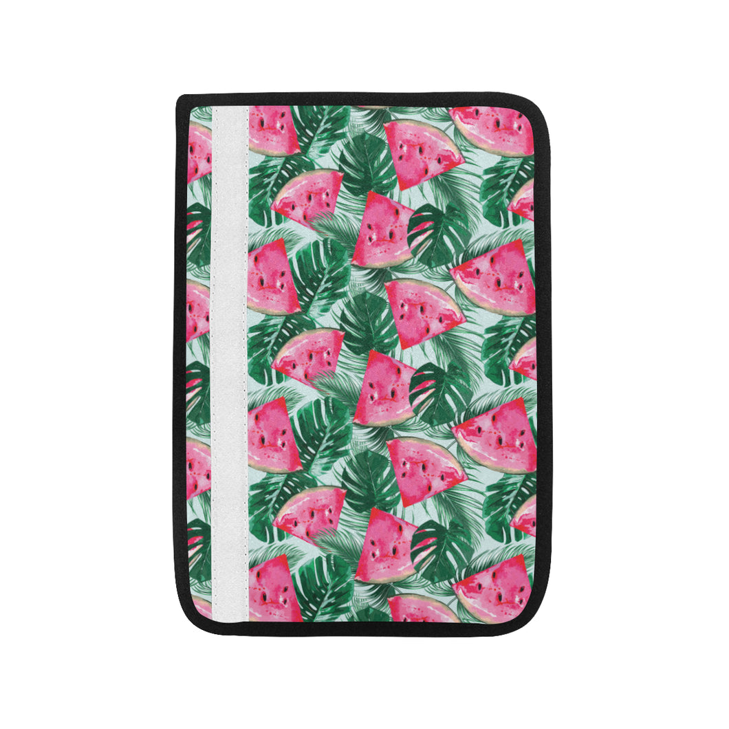 Watermelons tropical palm leaves pattern Car Seat Belt Cover