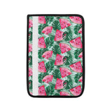 Watermelons tropical palm leaves pattern Car Seat Belt Cover