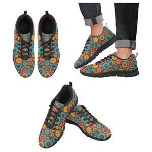 Gear Pattern Print Design 01 Men's Breathable Sneakers ( Model 055)