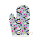 Stingray Pattern Print Design 01 Heat Resistant Oven Mitts