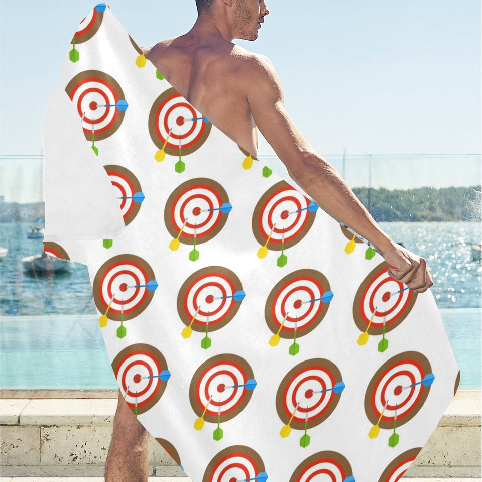 Darts Pattern Print Design 04 Beach Towel