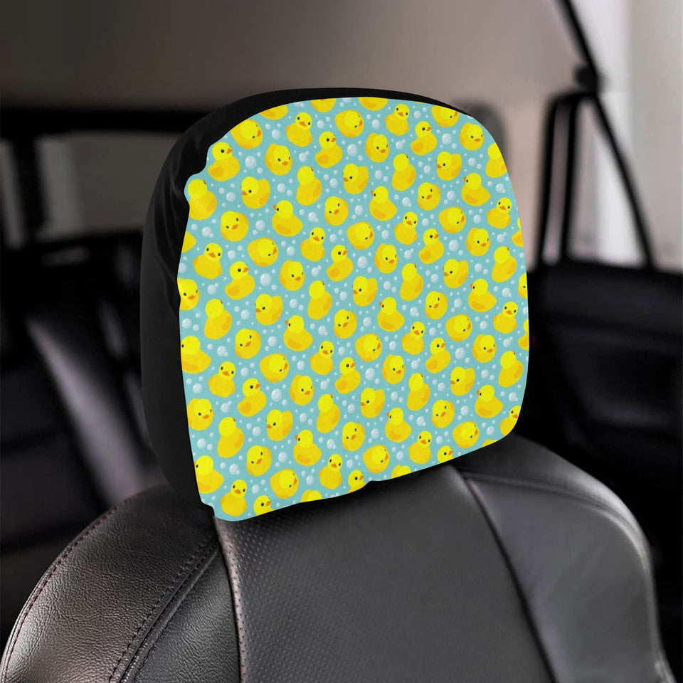 Duck Pattern Print Design 03 Car Headrest Cover