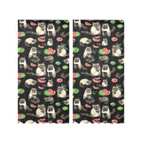 Raccoon watermelon pattern Gauze Curtain