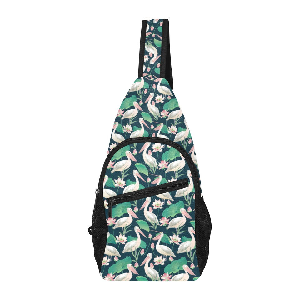 Pelican Pattern Print Design 03 All Over Print Chest Bag