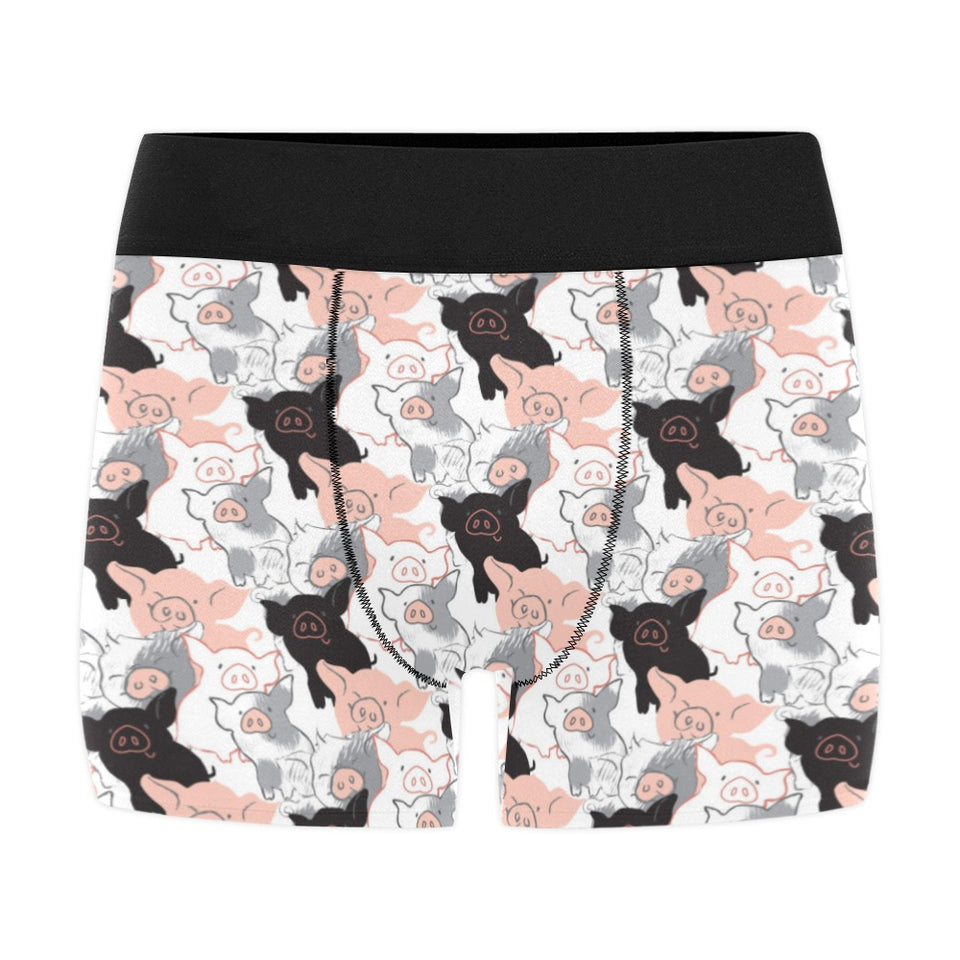 Pig Pattern Print Design 05 Men's All Over Print Boxer Briefs Men's Underwear