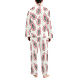 papaya pattern Men's Long Pajama Set