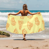 Cheese design pattern Beach Towel