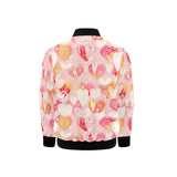 Hand drawn heart design pattern Kids' Boys' Girls' Bomber Jacket