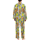 papaya design pattern Men's Long Pajama Set