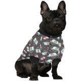 Camera Pattern Print Design 04 All Over Print Pet Dog Round Neck Fuzzy Shirt