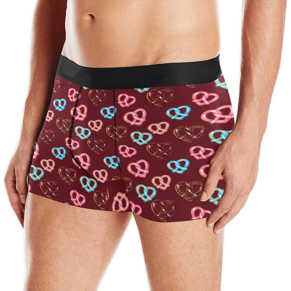 Pretzels Pattern Print Design 05 Men's All Over Print Boxer Briefs Men's Underwear