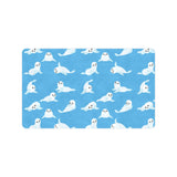 Cute sea lion seal pattern background Doormat