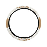 Gold Texture mushroom pattern Car Steering Wheel Cover