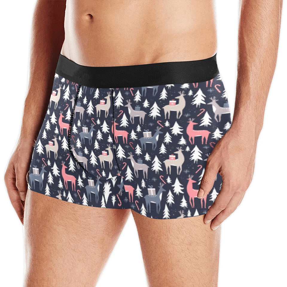 Deers Winter Christmas pattern Men's All Over Print Boxer Briefs Men's Underwear