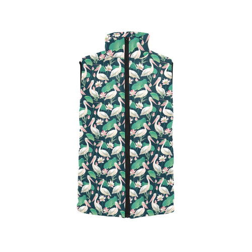 Pelican Pattern Print Design 03 Men's Padded Vest