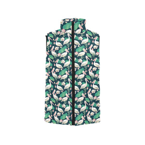 Pelican Pattern Print Design 03 Men's Padded Vest